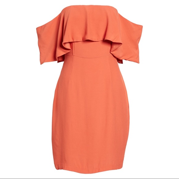 Cupcakes and Cashmere Rudy Off The Shoulder Dress Size 6 - Picture 8 of 8